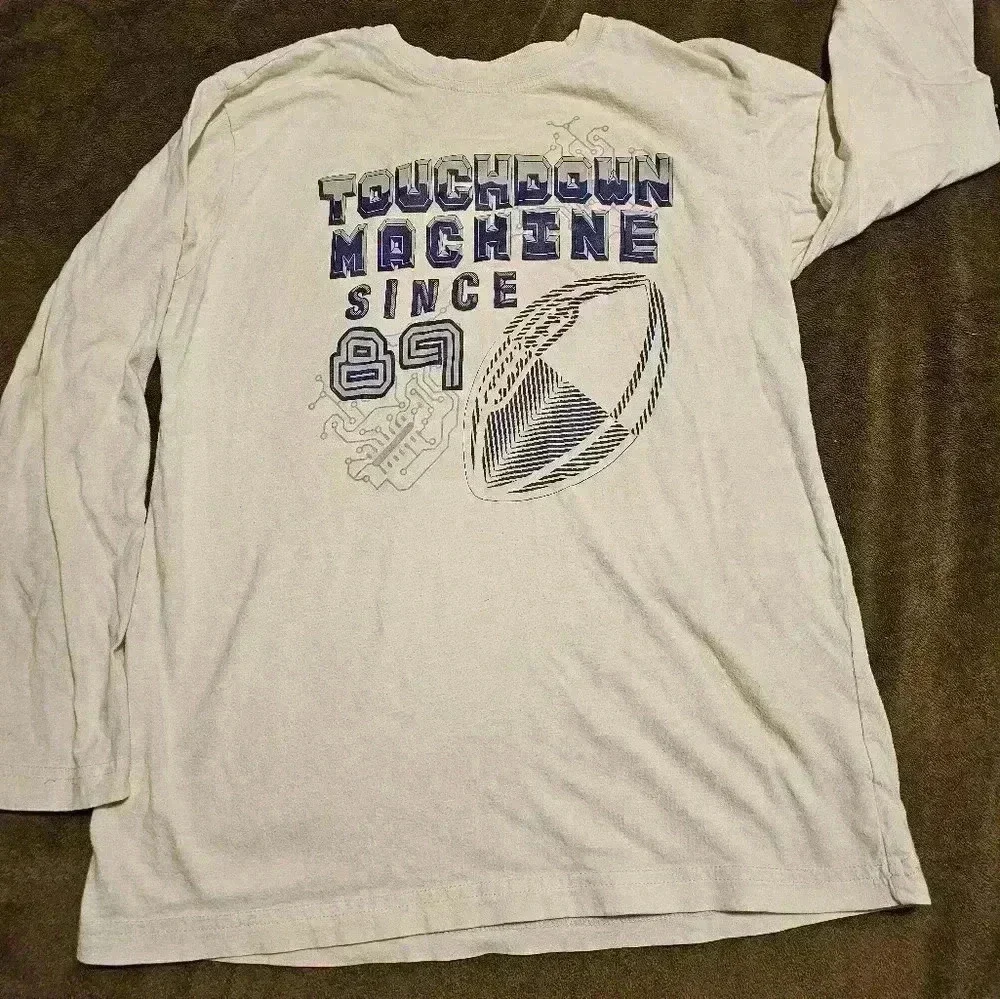 Childrens Place L 10/12  white cotton long sleeve t-shirt